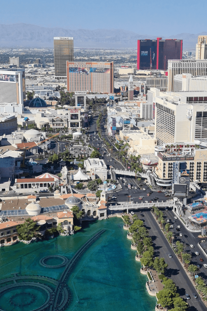 Drone Shot of City 24 Hour Plumber Las Vegas